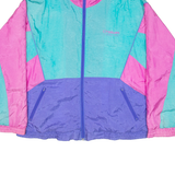 O'BRIAN Womens Shell Jacket Blue Colourblock 2XL