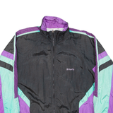 ATLANTIS SPORTSWEAR Mens Shell Jacket Black Nylon Colourblock XL