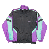 ATLANTIS SPORTSWEAR Mens Shell Jacket Black Nylon Colourblock XL