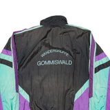 ATLANTIS SPORTSWEAR Mens Shell Jacket Black Nylon Colourblock XL