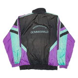 ATLANTIS SPORTSWEAR Mens Shell Jacket Black Nylon Colourblock XL