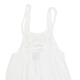 SUPERDRY Womens Smock Vest White Sleeveless UK 12