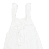 SUPERDRY Womens Smock Vest White Sleeveless UK 12