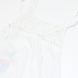 SUPERDRY Womens Smock Vest White Sleeveless UK 12