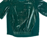 WHITE STUFF Womens Oversized Blouse Green UK 6