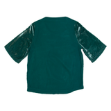 WHITE STUFF Womens Oversized Blouse Green UK 6