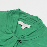 HOBBS LONDON Womens Blouse Green High Neck Long Sleeve S