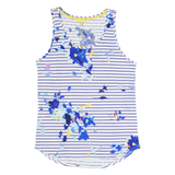 JOULES Womens Printed Vest Blue Sleeveless Striped UK 12