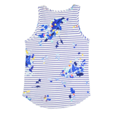 JOULES Womens Printed Vest Blue Sleeveless Striped UK 12
