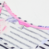 JOULES Womens Printed Vest White Sleeveless Striped UK 12