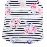JOULES Womens Printed Vest White Sleeveless Striped UK 12