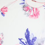 JOULES Womens Printed Vest Cream Sleeveless Viscose Floral M