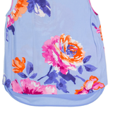 JOULES Womens Printed Vest Blue Collared Sleeveless Floral UK 10