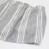 HOLLISTER Womens Cropped Top Black Strapless Striped S
