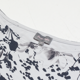 PHASE EIGHT Womens Printed Top Grey 3/4 Sleeve Floral UK 14