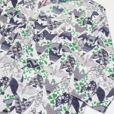 WHITE STUFF Womens Printed Blouse Cream 3/4 Sleeve Crazy Pattern UK 12