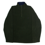 NAUTICA Mens Fleece Green 1/4 Zip M