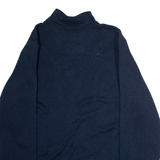 WRANGLER Mens Fleece Blue 1/4 Zip L