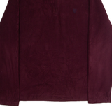 CHAPS RALPH LAUREN Mens Fleece Maroon 1/4 Zip XL