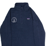 PATAGONIA Peninsula Youth Sailing Club Womens Fleece Blue 1/4 Zip S
