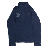 PATAGONIA Peninsula Youth Sailing Club Womens Fleece Blue 1/4 Zip S