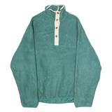 WOOLRICH Mens Fleece Grey Button Neck M