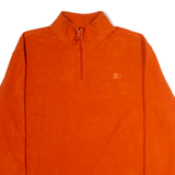 STARTER Mens Fleece Orange 1/4 Zip XL