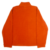 STARTER Mens Fleece Orange 1/4 Zip XL