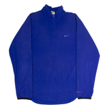 NIKE Mens Fleece Blue 1/2 Zip 90s XL