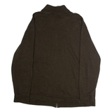 POLO RALPH LAUREN Mens Cardigan Brown High Neck Tight Knit 2XL