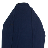 THE NORTH FACE Womens Patterned Fleece Blue Colourblock 1/4 Zip L