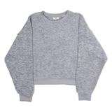 LEVI'S Womens Fleece Grey Crew Neck M