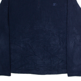 STARTER Mens Fleece Blue 1/4 Zip XL