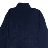 STARTER Mens Fleece Blue 1/4 Zip XL