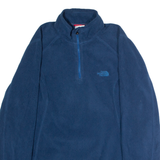 THE NORTH FACE Mens Fleece Blue 1/4 Zip L