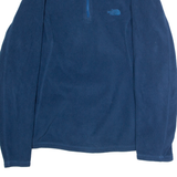 THE NORTH FACE Mens Fleece Blue 1/4 Zip L