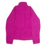REEBOK Womens Fleece Pink 1/4 Zip L