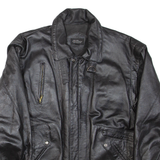 Mens Jacket Black Leather L