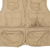 OUTDOOR VEST Utility Mens Gilet Beige XL