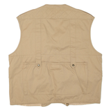 OUTDOOR VEST Utility Mens Gilet Beige XL
