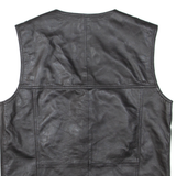JC COLLECTION Mens Gilet Black Leather S
