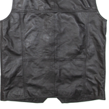 JC COLLECTION Mens Gilet Black Leather S