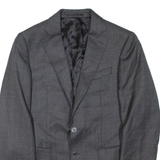 Mens Blazer Jacket Grey Wool XL