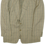 Mens Blazer Jacket Green Houndstooth XL