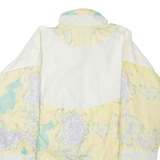 Womens Track Jacket White Nylon Colourblock M