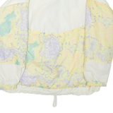 Womens Track Jacket White Nylon Colourblock M