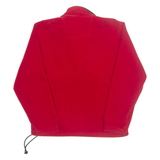 IZOD Fleece Mens Sweatshirt Red 1/4 Zip 90s M