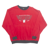 LEE Wisconsin Badgers Mens Sweatshirt Red 90s USA XL