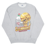 LEE Wisconsin Badgers Rose Bowl Football Big Ten Conference Mens Sweatshirt Grey 90s USA XL
