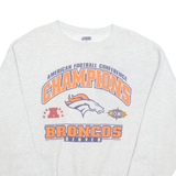 CSA Denver Broncos NFL Mens Sweatshirt Grey 90s USA L